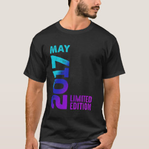 Camiseta Maio de 2017 Ano de 2017 Retro 2017 Edição Limitad
