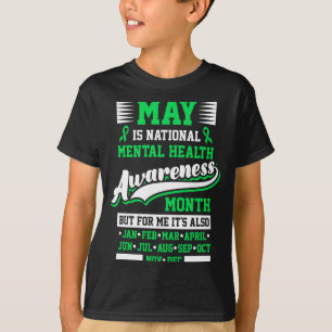 Camiseta Maio é o mês nacional de conscientização sobre saú
