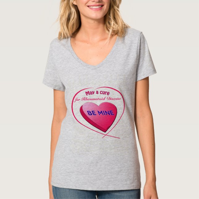 Camiseta Maio uma cura para SEU TEXTO AQUI seja minha (Frente)