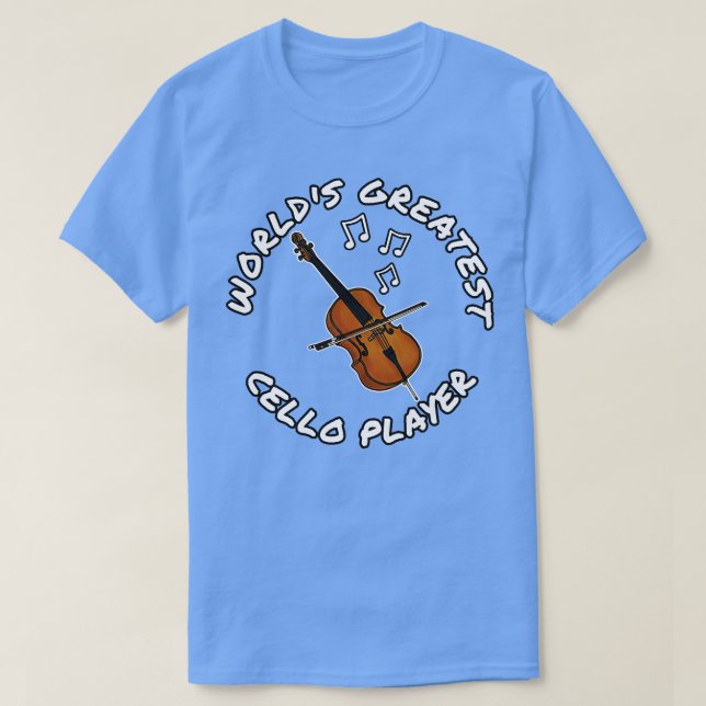Camiseta Maior Cello Player Cellist String Musici (Frente do Design)