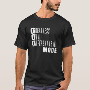 Camiseta Maior Em Um Modo De Nível 1 Diferente