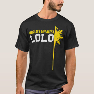 Camiseta Maior exército do Vovô Lolo Filipino do Mundo