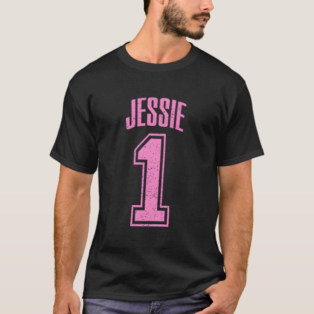 Camiseta Maior Fã Número 1 de Jessie (Frente)