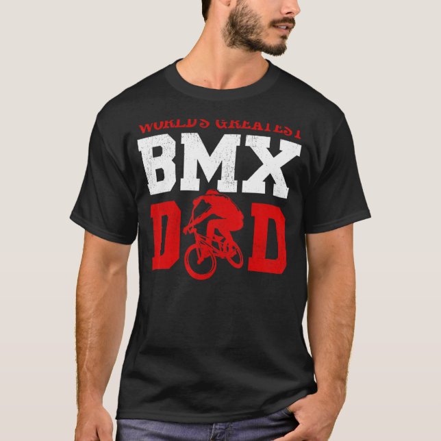 Camiseta Maior Fath do Pai Bmx Bike Rider do Mundo (Frente)