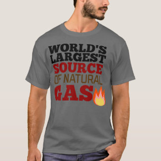 Camiseta Maior fonte de gás natural do mundo 12