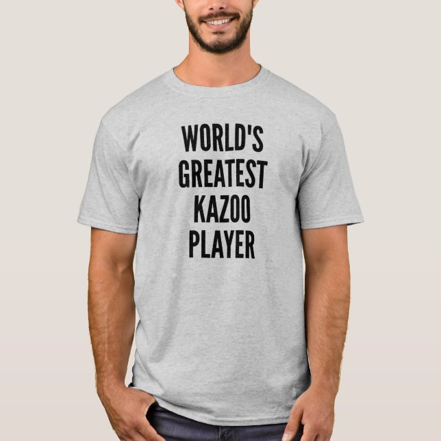 Camiseta Maior jogador do Kazoo do Mundo (Frente)