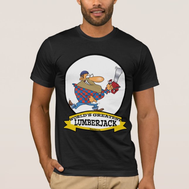 CAMISETA MAIOR LENHADOR DO MUNDO HOMENS DESENHO ANIMADO (Frente)