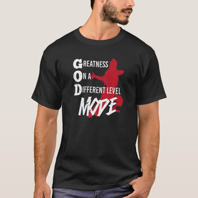 Camiseta Maior no modo de nível diferente (Frente)