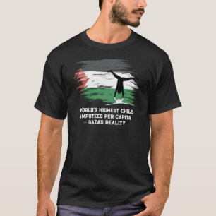 Camiseta Maior número de crianças amputadas per capita no m