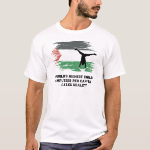 Camiseta Maior número de crianças amputadas per capita no m