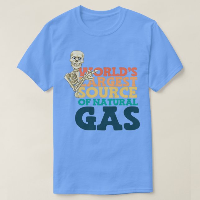 Camiseta Maior oferta de gás natural no mundo x27s (Frente do Design)