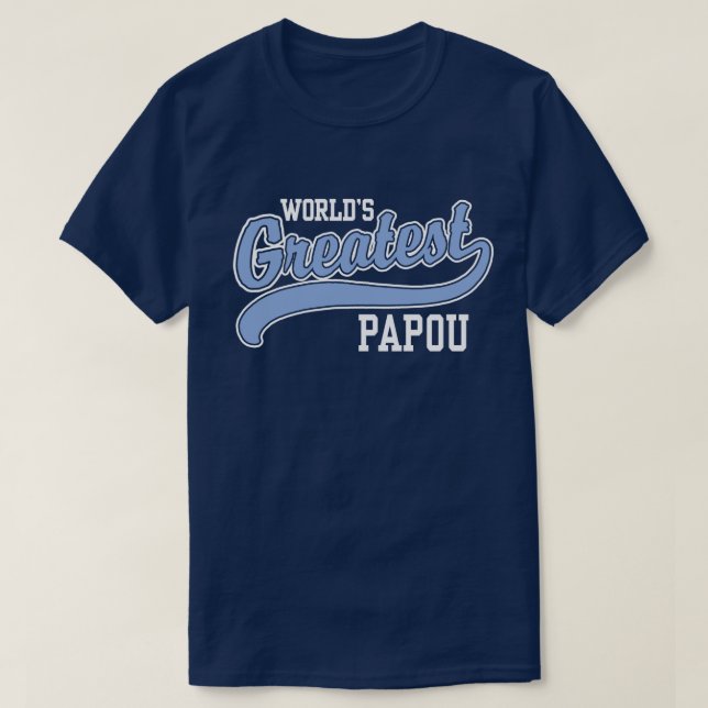 Camiseta Maior Papou do Mundo (Frente do Design)