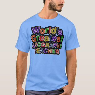 Camiseta Maior PROFESSOR DE GEOGRAFIA MUNDIAL 1