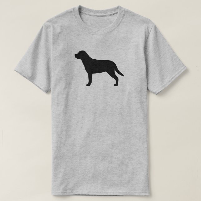 Camiseta Maior silhueta suíça do cão da montanha (Frente do Design)