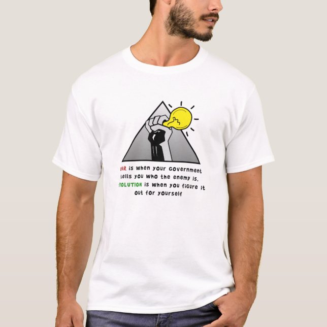 Camiseta Maior solidariedade contra a tirania governo (Frente)