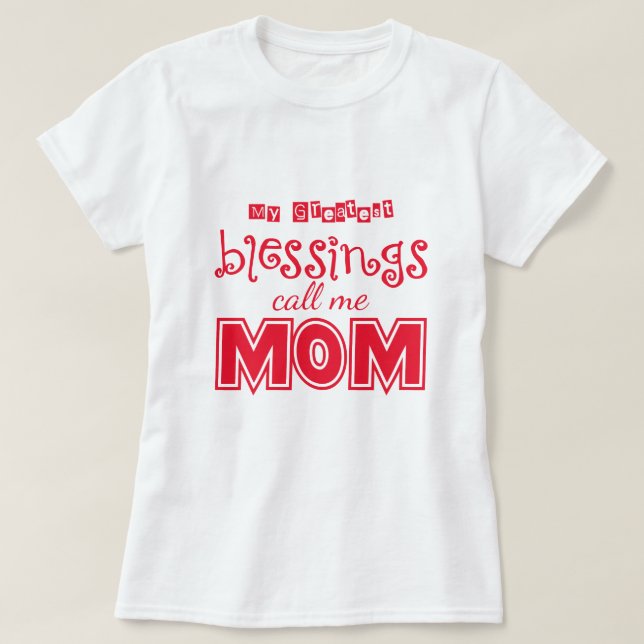 Camiseta Maiores bênçãos (Frente do Design)
