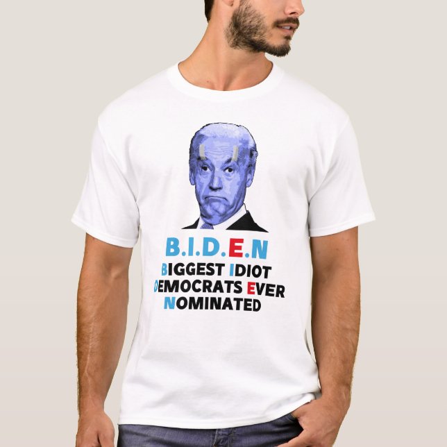 Camiseta maiores democratas-idiota já nomeados (Frente)