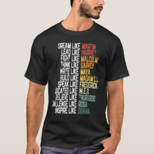 Camiseta Maiores Líderes Africanos da História Negra Mo