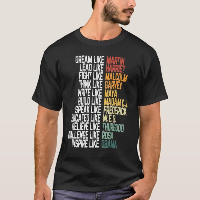 Camiseta Maiores Líderes Africanos da História Negra Mo (Frente)