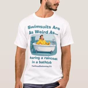 Camiseta Maiôs São Estranhos Humor de Chuva Banho