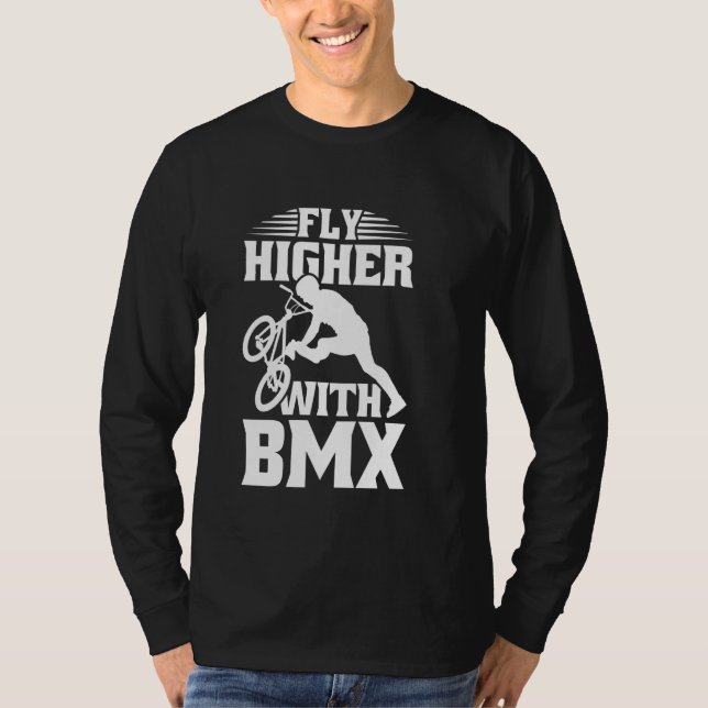 Camiseta Mais alto de Voo com BMX (Frente)