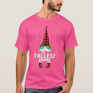 Camiseta Mais Alto Gnome Plaid de Búfalo Família Correspond