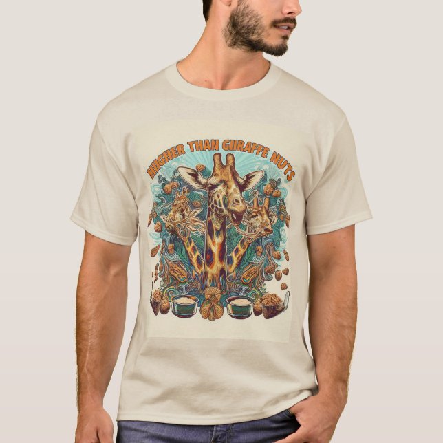 Camiseta Mais Alto Que Nozes De Girafa (Frente)