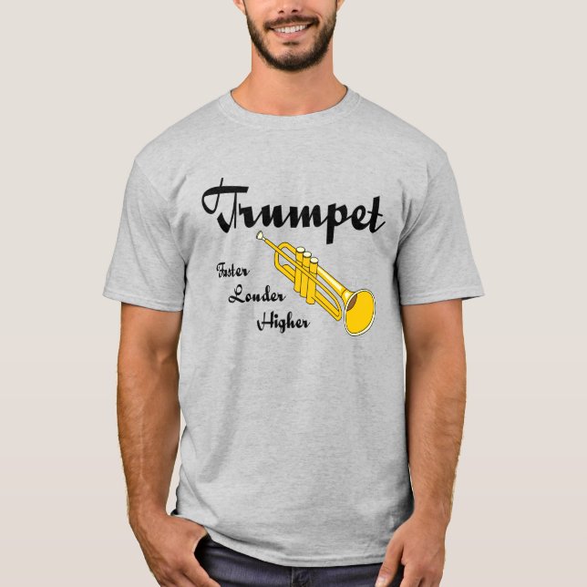 Camiseta Mais alto Trumpet (Frente)
