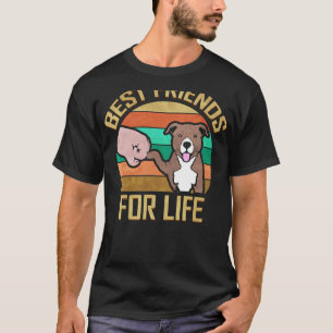Camiseta Mais Amigos Engraçados Para A Vida Do Cachorro Pit