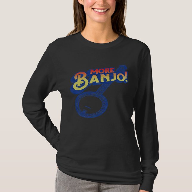 Camiseta Mais Banjo Vintage com 80 graus (Frente)