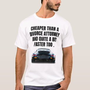 Camiseta Mais barato que um advogado de divórcio e muito ma