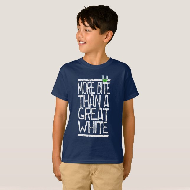 Camiseta Mais branco de mordida (Frente Completa)