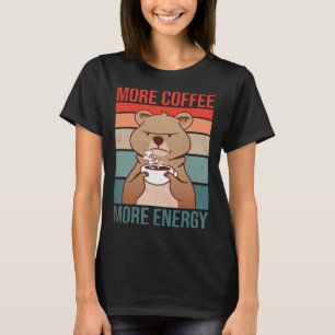 Camiseta Mais café Mais Energia Estimulador de Bebidas Ener