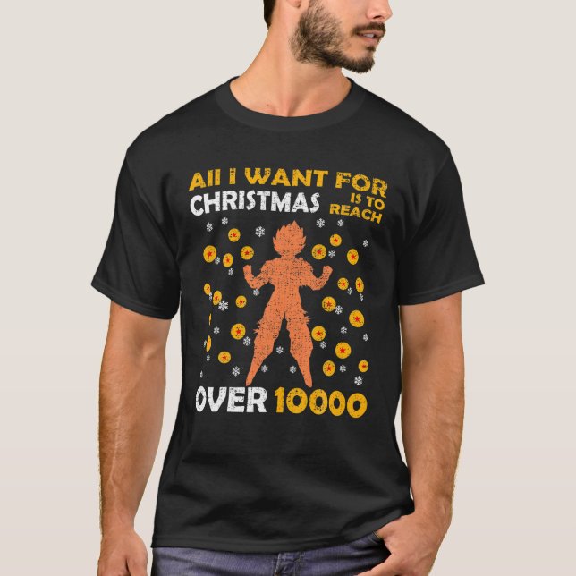 Camiseta Mais de 10000 Shonen Anime Otaku Combatem o Natal  (Frente)