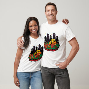 Camiseta Mais Diversão Com Este Esquilo de Acampamento