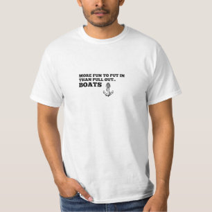 Camiseta Mais Diversão Para Colocar Do Que Retirar, Barcos