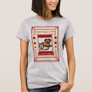 Camiseta Mais do que um Animal de Estimação, um Amigo Herói
