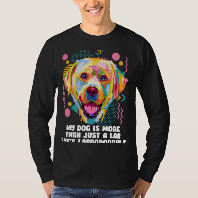 Camiseta Mais do que um laboratório canta labradorable Labr (Frente)