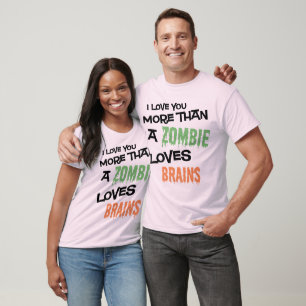 Camiseta Mais do que um zumbi ama cérebros