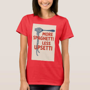 Camiseta Mais Espaguete Menos Alto