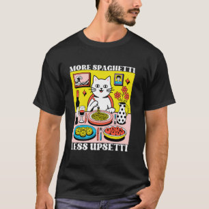 Camiseta Mais Espaguete Menos Upsetti Frase Engraçada de Ga