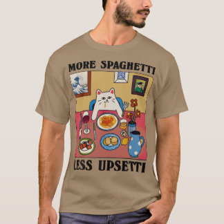 Camiseta Mais Espaguete Menos Upsetti Frase Engraçada de Ga