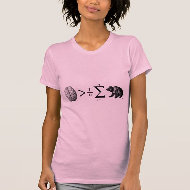 Camiseta Mais esperto do que o urso médio (Frente)