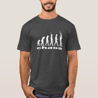 Camiseta Mais evolução caótica engraçada
