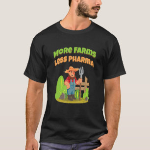 Camiseta Mais Fazendas Menos Chapéu Farmante De Farma E Far