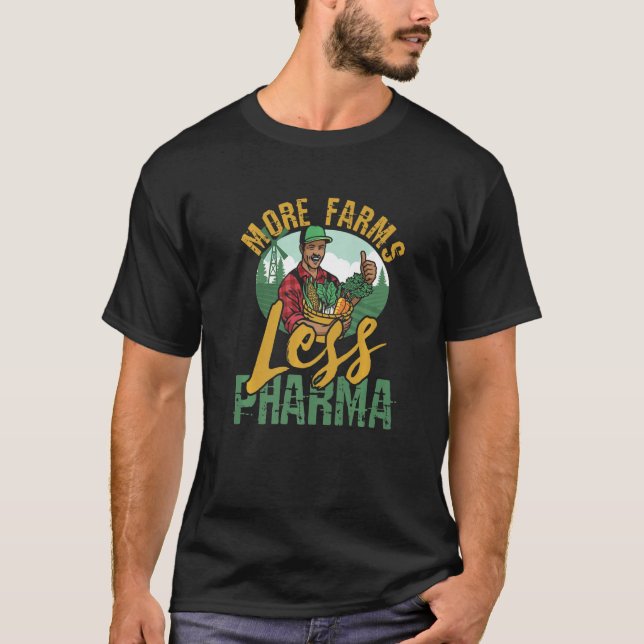 Camiseta Mais Fazendas Menos Farma para Agricultores (Frente)