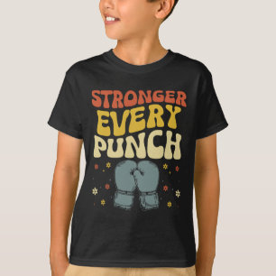 Camiseta Mais Forte a Cada Soco Kickboxing Kickbox Kickboxe