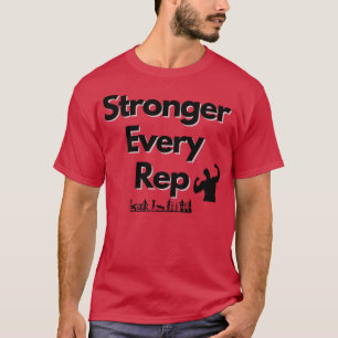 Camiseta Mais Forte Cada Design de Rep