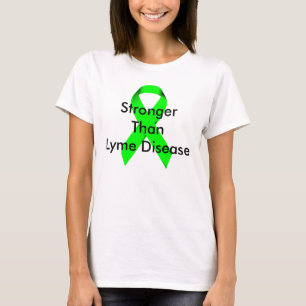 Camiseta Mais forte do que a doença de Lyme