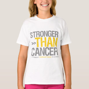 Camiseta Mais forte do que o cancer - cancer da infância